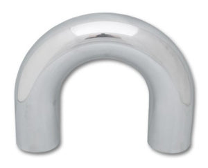 Vibrant 3.5in O.D. Universal Aluminum Tubing (180 degree Bend) - Polished