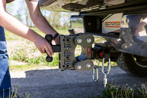 Gen-Y The Boss Torsion-Flex Pintle Plate 2in Shank 5.5in Drop 1.7K TW 16K Hitch