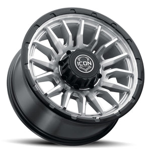 ICON Alloys Cajon 20x9 / 8x170 / 6mm / 5.25in BS Silver Machined Wheel w/ GB Lip