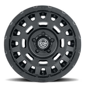 ICON Hammer Pro 17x8.5 / 6x5.5 / 25mm / 5.75in BS - Satin Black