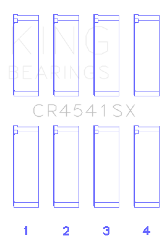 King Engine Bearings Bearings Honda F23A/F23Z/K20A3 Connecting Rod Bearing Set