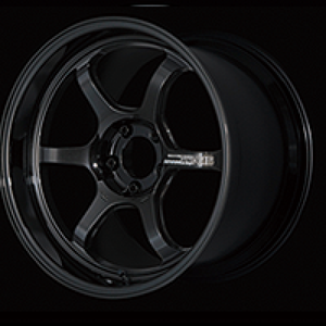 Advan R6 18x8.0 +45 5x120 Racing Titanium Black Wheel