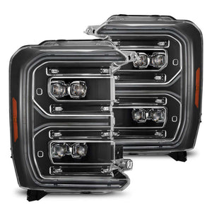 AlphaRex 23-26 Ford F-250 SD NOVA LED Proj Headlights Blk w/Activ Light/Seq Signal/Switchback