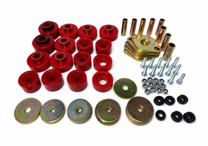 Energy Suspension 2010-14 Ford Raptor / 09-14 F-150 Body Mount Set - Red