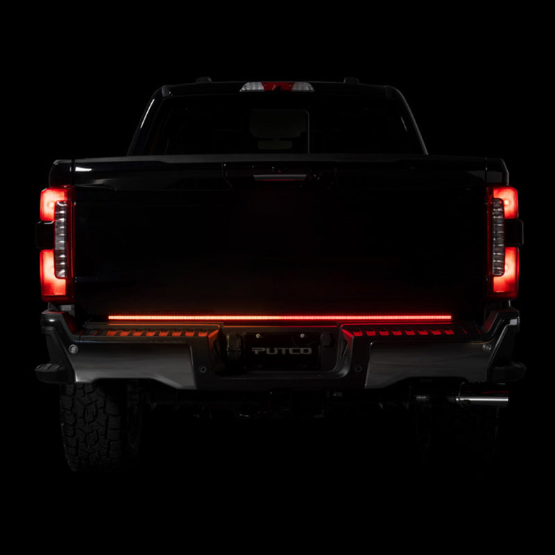 Putco 2024+ Ford F150 w/Factory LED Tail Light & OBS 60in Freedom Blade Tailgate Light Bar