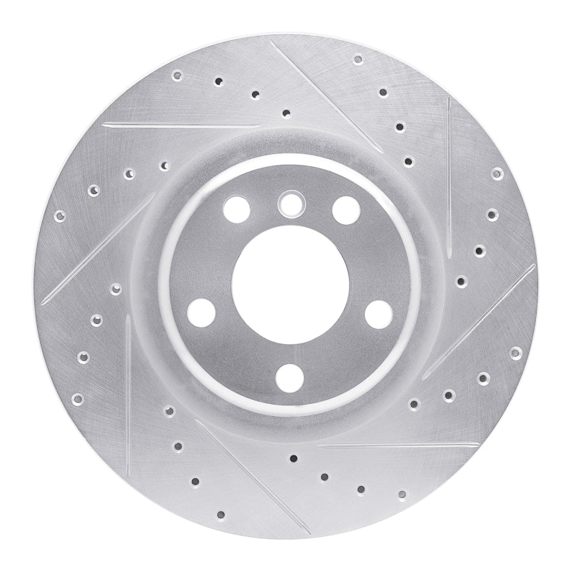 R1 12-20 BMW 118i (Mexico) Rear Right Drilled & Slotted Silver Brake Rotor