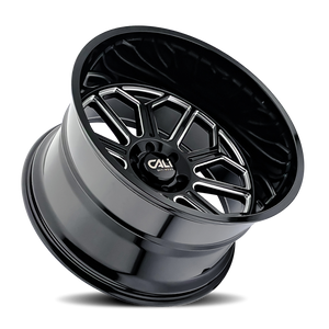 Cali Off-Road 9117 Auburn 22x12 / 6x135 BP / -51mm Offset / 87.1mm Hub Gloss Black Milled Wheel
