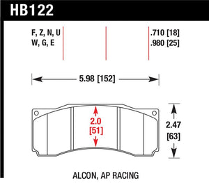 Hawk Stoptech ST-60 Caliper HP+ Street Brake Pads