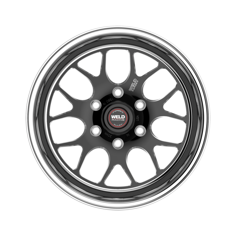 Weld S77 HD 15x9 / 6x139.7 / 5.5 BS / 3.54 HB - Black Center - Polished Shell - Non-BL Wheel