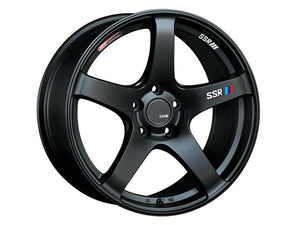 SSR GTV01 18x8.5 5x114.3 40mm Offset Flat Black Wheel 05-07 STI / 11+ tC