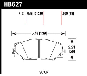Hawk Performance Ceramic Street Brake Pads
