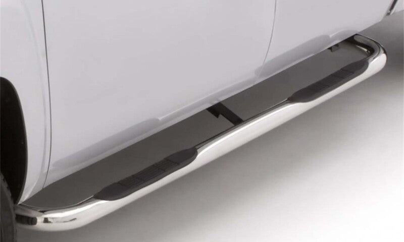 Lund 04-08 Ford F-150 SuperCrew (Excl. 04 Heritage) 3in. Round Bent SS Nerf Bars - Polished