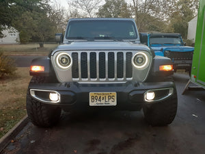 Oracle Oculus Bi-LED Projector Headlights for Jeep JL/Gladiator JT - Matte Blk - 5500K