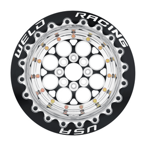 Weld Magnum Import 15x10 / 4x100 / 3 BS / 2.25 HB - Black Center - Polished Shell - Non-BL Wheel