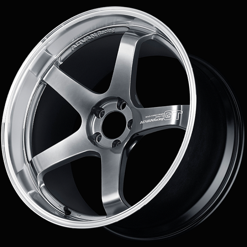 Advan GT Premium Version 21x10.0 / +45 ET / 5x120 / 72.5mm Bore / Machining and Hyper Platinum Black