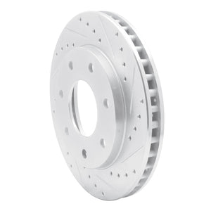 R1 97-04 Ford F-150 4WD Front Right Drilled & Slotted Silver Brake Rotor