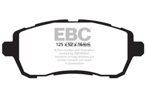 EBC 10-19 Ford Fiesta 1.6L Bluestuff Front Brake Pads