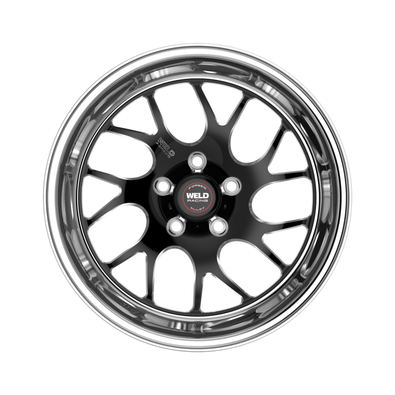 Weld S78 15x4 / 5x114.3 / 2.5 BS / 3.18 HB - Black Center - Polished Shell - Non-BL Wheel