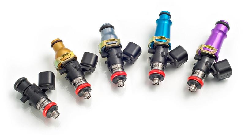 Injector Dynamics 1340cc Injectors - 48mm Length - 14mm Grey Top - 14mm Lower O-Ring (Set of 4)