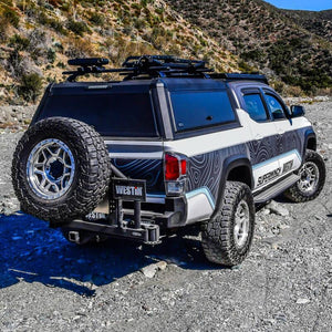 Westin EXP Truck Cap COMPLETE KIT A + BS (16-23 Toyota Tacoma 5.2ft. Bed)