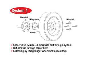 Eibach Pro-Spacer 5mm Spacer / Bolt Pattern 5x100 / Hub Center 57.1 for 96-01 Audi A4 (B5)