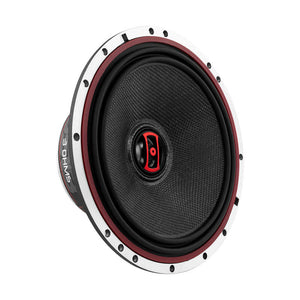 DS18 6.5in 120 Watts RMS 3 ohm 2-Way Coaxial Speakers And Component System w/ Fiberglass Cone