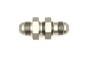 DeatschWerks 8AN Male Flare To 8AN Male Flare Bulkhead Adapter (Incl. Nut)