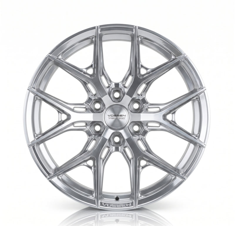 Vossen HF6-4 24X12 / 8x180 / ET44 / ULTRA DEEP / 124.3 - Silver Polished
