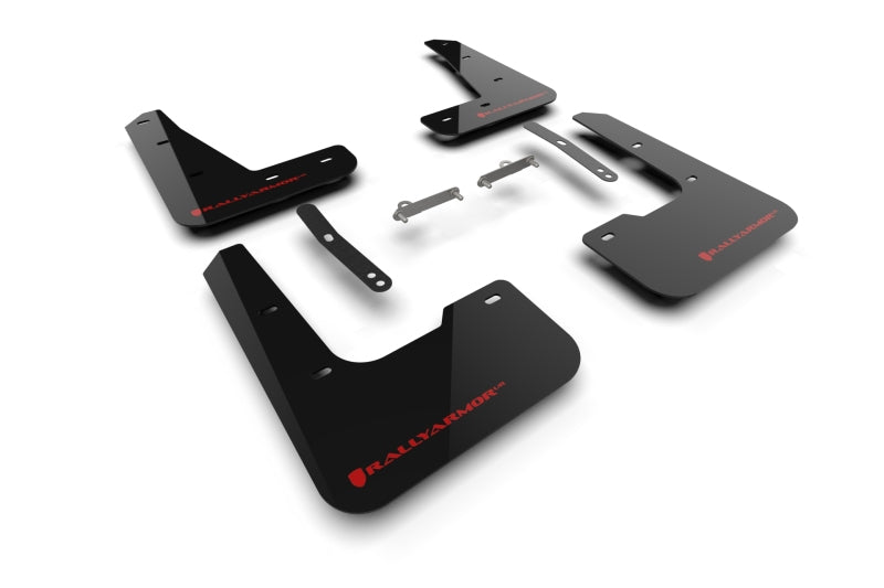Rally Armor 24-26 Hyundai Elantra N/N Line Black Mud Flap w/Red Logo