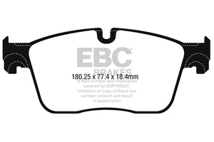 EBC 2016+ Jaguar F-Pace 2.0L TD (180) Greenstuff Front Brake Pads