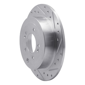 R1 16-22 Hyundai TUCSON Rear Right Drilled & Slotted Silver Brake Rotor