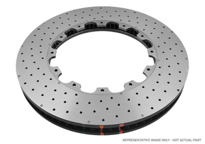 DBA 2020+ Chevrolet Corvette C8 Z51 Rear 5000 Series Cross Drilled Rotor w/NAS Nuts