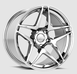 Kansei K15X Astro 19x9.5in / 5x114.3 BP / 22mm Offset / 73.1mm Bore - Chrome