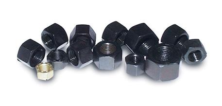ARP 1/4-28 Black Coarse Hex Nut Kit (5/PKG)