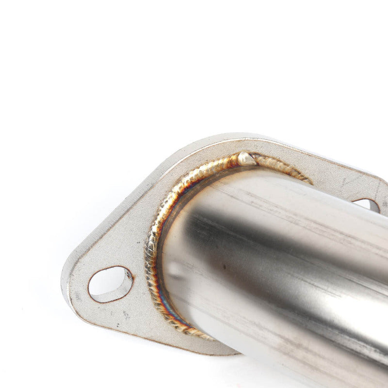 BLOX Racing 2022+ WRX Muffler Delete / Axle Back Single Wall 4in - Polished Tips