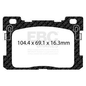 EBC 2017+ Genesis G90 5.0L Ultimax2 Rear Brake Pads