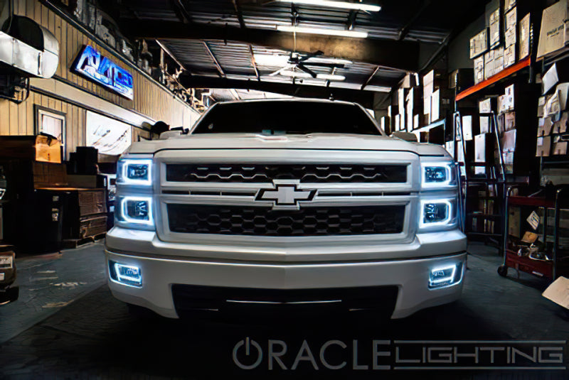 Oracle Chevy Silverado 14-15 Halo Kit Non-Projector Style - ColorSHIFT w/ BC1 Controller
