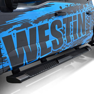 Westin 15-25 Ford F-150 SuperCrew / 17-25 F-250/350 CC AT6 Running Boards - Black