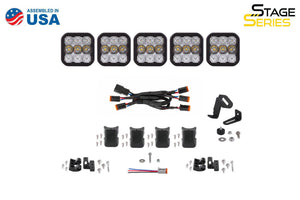 Diode Dynamics SS5 Sport Universal CrossLink 5-Pod Lightbar - White Combo
