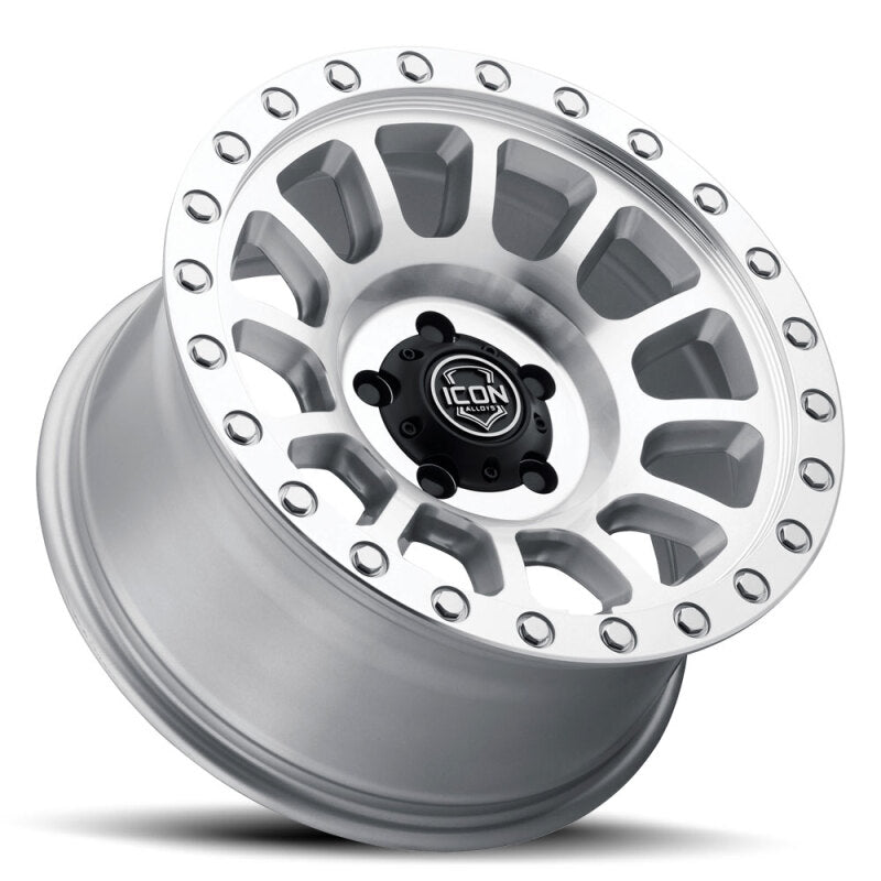 ICON Hulse 18x9 6x5.5 25mm Offset 6in BS Silver Machined