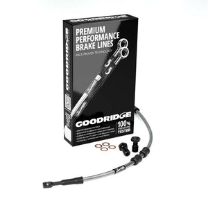 Goodridge 13-16 HD FLH/FLT Multi Model -4in Clutch Line Kit - Clear
