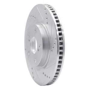 R1 94-95 Eagle TALON Rear Right Drilled & Slotted Silver Brake Rotor