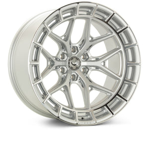 Vossen HFX-1 18x9 - 8x180 - ET18 - Deep Face - 124.3 - Silver Polished Wheel