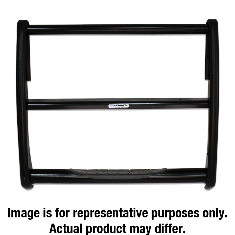 Go Rhino 09-14 Ford F-150 3000 Series StepGuard - Black (Center Grille Guard Only)
