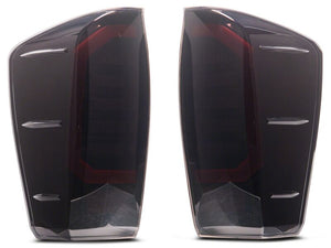 Raxiom 16-23 Toyota Tacoma Axial Series LED Tail Lights- Black Housing- Smoked Lens