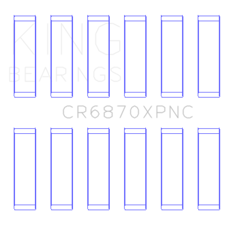 King Engine Bearings Nissan VR38DETT pMaxKote Performance Con Rod Bearing Set - Size STDX