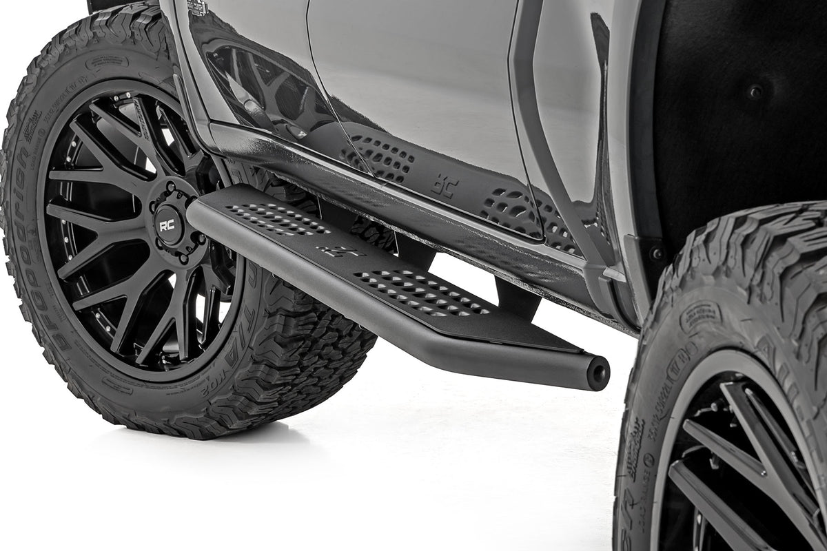 Rough Country OV2 Running Boards Side Step Bars | Crew Cab | Chevy/GMC 1500/2500HD (19-26)