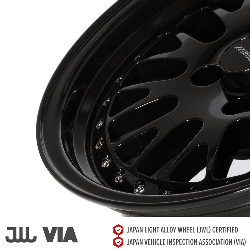 Circuit Performance CP21 Full Gloss Black 4x100 | 15x7 | +25mm / 4.98