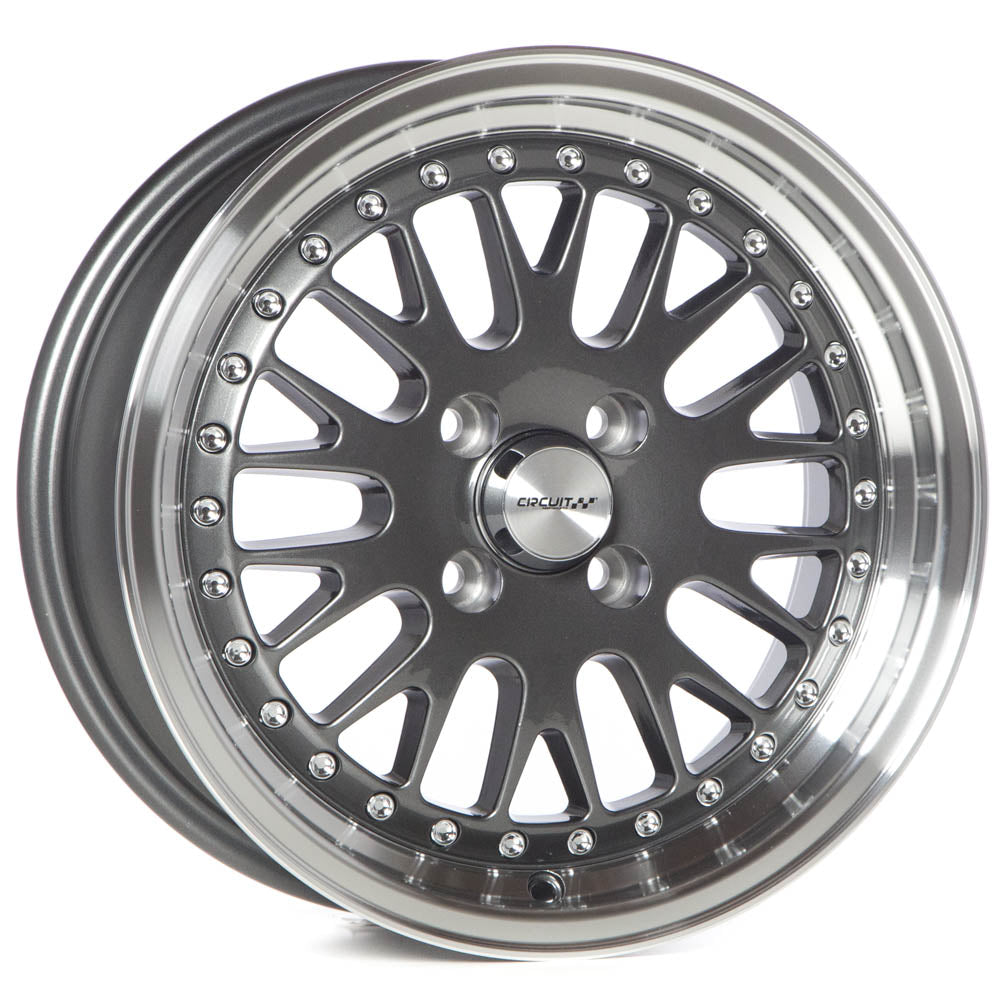 Circuit Performance CP21 Gloss Gunmetal 4x100 | 15x7 | +25mm / 4.98