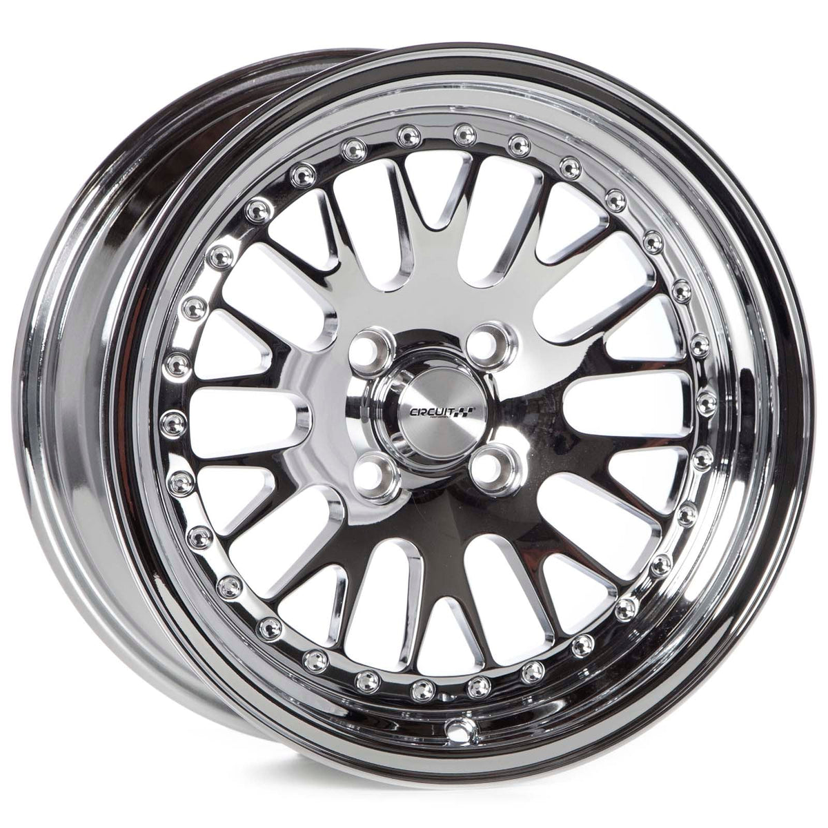Circuit Performance CP21 Triple Chrome Plated 4x100 | 15x8 | +25mm / 5.48